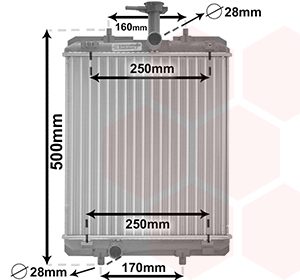 Radiator racire motor VAN WEZEL 53002363 – PEOUGET | AutoRival