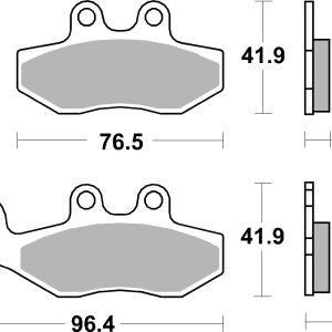 Set placute frana BREMBO 07056 – PEOUGET | AutoRival