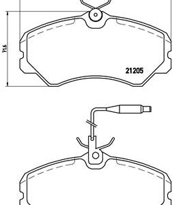 Set placute frana BREMBO P 23 023 – PEOUGET | AutoRival