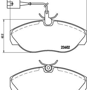 Set placute frana BREMBO P 23 083 – PEOUGET | AutoRival