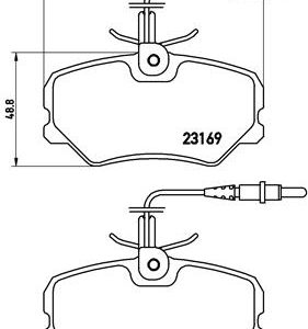 Set placute frana BREMBO P 61 050 – PEOUGET | AutoRival