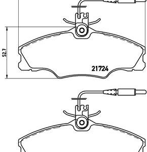 Set placute frana BREMBO P 61 056 – PEOUGET | AutoRival