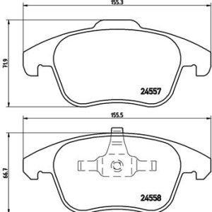 Set placute frana BREMBO P 61 086 – PEOUGET | AutoRival