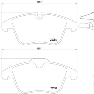 Set placute frana BREMBO P 61 106 – PEOUGET | AutoRival