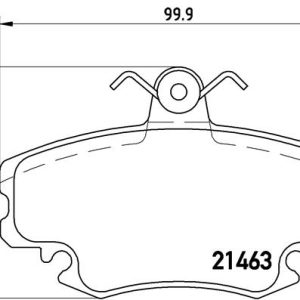 Set placute frana BREMBO P 68 038 – PEOUGET | AutoRival