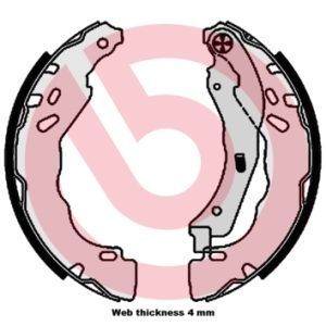 Set saboti frana BREMBO S 61 544 – PEOUGET | AutoRival
