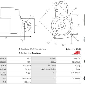 Alternator AS-PL A0528(SEG) – PEOUGET | AutoRival
