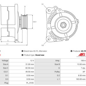 Electromotor AS-PL S3227PR – PEOUGET | AutoRival