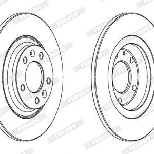 Disc frana FERODO DDF1275C – PEOUGET | AutoRival