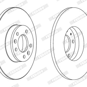 Disc frana FERODO DDF1602C – PEOUGET | AutoRival