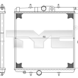 Radiator racire motor TYC 726-0017-R – PEOUGET | AutoRival