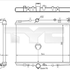 Radiator racire motor TYC 726-0018-R – PEOUGET | AutoRival
