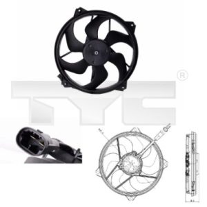 Ventilator radiator TYC 805-0008 – PEOUGET | AutoRival