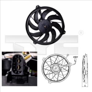 Ventilator radiator TYC 826-0003 – PEOUGET | AutoRival