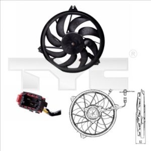 Ventilator radiator TYC 826-0005 – PEOUGET | AutoRival