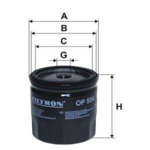 Filtru ulei FILTRON OP 554 – PEOUGET | AutoRival