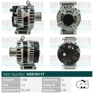 Alternator HOFFER H5510117 – PEOUGET | AutoRival