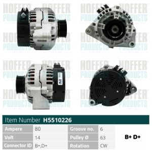 Alternator HOFFER H5510226
