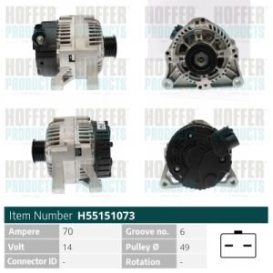 Alternator HOFFER H55151073 – PEOUGET | AutoRival