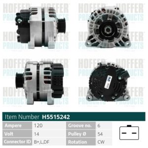 Alternator HOFFER H5515242