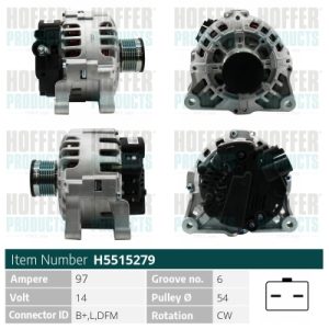 Alternator HOFFER H5515279 – PEOUGET | AutoRival