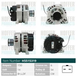 Alternator HOFFER H5515319 – PEOUGET | AutoRival