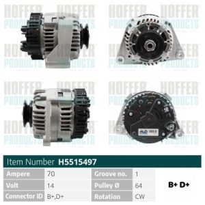 Alternator HOFFER H5515497 – PEOUGET | AutoRival