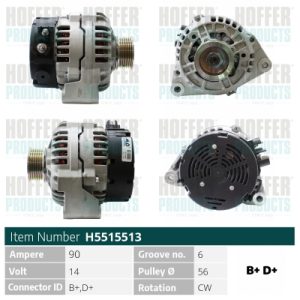Alternator HOFFER H5515513 – PEOUGET | AutoRival