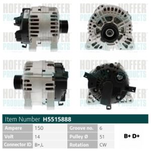 Alternator HOFFER H5515888 – PEOUGET | AutoRival