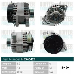 Alternator HOFFER H5540423
