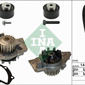 Set pompa apa + curea dintata INA 530 0111 30 – PEOUGET | AutoRival