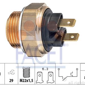 Comutator temperatura ventilator radiator FACET 7.5004 – PEOUGET | AutoRival