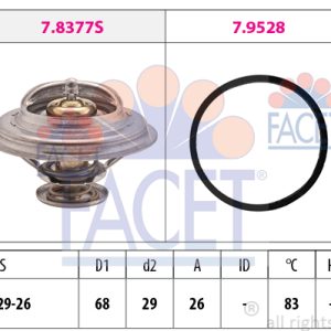 Termostat lichid racire FACET 7.8377 – PEOUGET | AutoRival