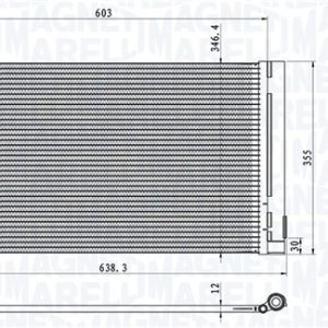 Condensator climatizare MAGNETI MARELLI 350203611000 – PEOUGET | AutoRival