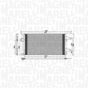 Condensator climatizare MAGNETI MARELLI 350203761000 – PEOUGET | AutoRival