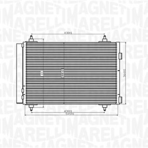 Condensator climatizare MAGNETI MARELLI 350203916000 – PEOUGET | AutoRival