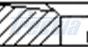 Set segmenti piston FRECCIA FR10-376500 – PEOUGET | AutoRival