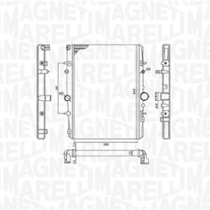 Radiator racire motor MAGNETI MARELLI 350213199400 – PEOUGET | AutoRival