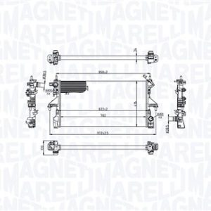 Radiator racire motor MAGNETI MARELLI 350213216700 – PEOUGET | AutoRival