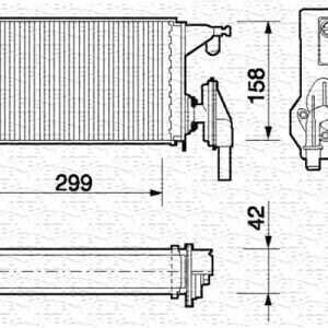 Schimbator de caldura incalzire habitaclu MAGNETI MARELLI 350218063000 – PEOUGET | AutoRival