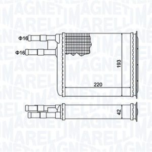 Schimbator de caldura incalzire habitaclu MAGNETI MARELLI 350218401000 – PEOUGET | AutoRival