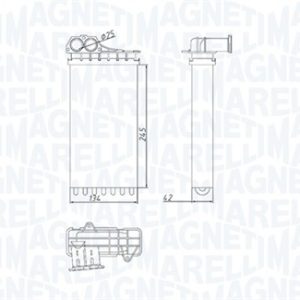 Schimbator de caldura incalzire habitaclu MAGNETI MARELLI 350218436000 – PEOUGET | AutoRival