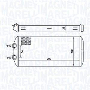 Schimbator de caldura incalzire habitaclu MAGNETI MARELLI 350218497000 – PEOUGET | AutoRival