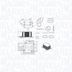 Radiator ulei motor MAGNETI MARELLI 350300002400 – PEOUGET | AutoRival