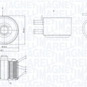 Radiator ulei motor MAGNETI MARELLI 350300005800 – PEOUGET | AutoRival