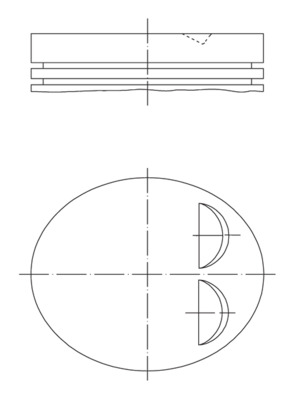 Piston MAHLE ORIGINAL 039 PI 00122 001 – PEOUGET | AutoRival