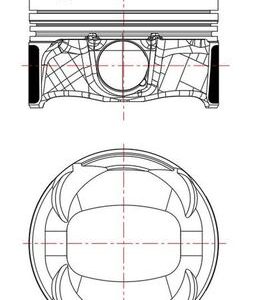 Piston MAHLE ORIGINAL 039 PI 00134 002 – PEOUGET | AutoRival