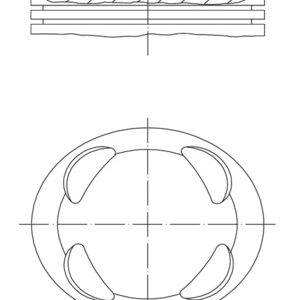 Piston MAHLE ORIGINAL 081 PI 00104 002 – PEOUGET | AutoRival