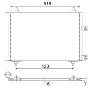 Condensator climatizare MAHLE ORIGINAL AC 314 000S – PEOUGET | AutoRival