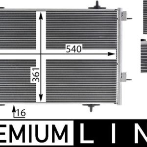 Condensator climatizare MAHLE ORIGINAL AC 735 000P – PEOUGET | AutoRival